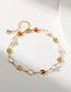 Fashion Gold Gold Plated Copper Butterfly Pearl Anklet