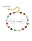 Fashion Color Gold-plated Copper Drip Circle Anklet