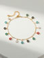 Fashion Gold Gold-plated Copper Drip Circle Anklet