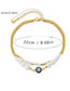 Fashion Gold Copper Gold Plated Pearl Multilayer Chain Anklet