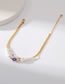 Fashion Gold Copper Gold Plated Pearl Multilayer Chain Anklet