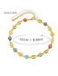 Fashion Gold Copper Gold Plated Colorful Eye Anklet