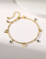 Fashion Gold Copper Gold Plated Eye Butterfly Anklet