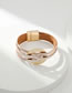 Fashion 4# Multilayer Thin Leather Strip Magnetic Buckle Open Disc Bracelet