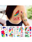 Fashion Hft-001 Rainbow Doodle Waterproof Tattoo Sticker
