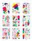 Fashion The Hft Graffiti Combination Set Is Specially Shot And The Total Number Of Shots In The Order Is Marked With The Combination Method Otherwise It Will Be Shipped Randomly Rainbow Doodle Waterproof Tattoo Sticker