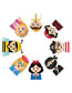 Fashion Sw Fairy Tale Character Medium Sticker Set Children's Cartoon Fairy Tale Character Expression Prince Ninja Pirate Sailor Suit
