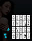 Fashion Luminous Blue Yc-027 Water Transfer Luminous Tattoo Stickers