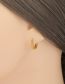 Fashion C Copper Gold Plated Geometric Earrings