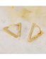 Fashion Gold Color Copper Gold Plated Geometric Earrings