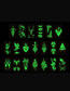 Fashion Luminous Green Yb-037 Water Transfer Luminous Tattoo Stickers