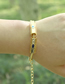 Fashion Br1401--a-love Copper Gold Plated Geometric Letter Bracelet Accessories