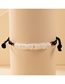 Fashion Black Geometric Flat Beaded Beaded Cord Braid Bracelet