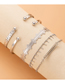 Fashion Silver Color Alloy Geometric Bracelet Set
