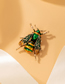 Fashion Gold Color Alloy Drip Oil Bee Brooch
