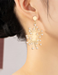 Fashion Gold Color Alloy Set Pearl Geometric Stud Earrings