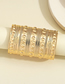Fashion Gold Color Metal Broadband Pattern Bracelet