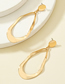 Fashion Gold Color Alloy Geometric Irregular Stud Earrings