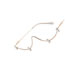Fashion Gold Point Drill Half-rimless Diamond-encrusted Curved Spectacle Frames