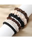 Fashion Brown (large) Fabric Ice Silk Pleated Hair Band