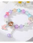 Fashion Colorful Ribbon Butterfly Glass Beaded Butterfly Bracelet