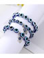 Fashion Blue Large Bead Palm Bracelet Resin Eye Beaded Palm Bracelet