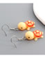 Fashion Yellow Resin Turtle Stud Earrings