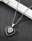 Fashion Heart Necklace Titanium Diamond Heart Necklace