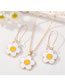 Fashion Small Flower Suit Alloy Flower Necklace Earring Set