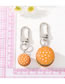 Fashion Small Orange Burger Imitation Hamburger Keychain