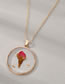 Fashion Daffodils 9 Resin Preserved Flower Round Necklace