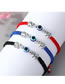Fashion Blue Bracelet Geometric Cord Braided Eye Elephant Bracelet