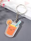 Fashion Ice Cream Keychain Acrylic Cartoon Ice Cream Keychain