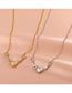 Fashion Silver Alloy Heart Wings Necklace