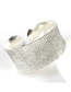 Fashion Silver Alloy Concave Open Bracelet