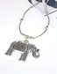 Fashion Silver Alloy Elephant Necklace