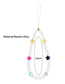 Fashion Twenty Two# Geometric Terracotta Alphabet Beads Fruit Beaded Mobile Phone Chain