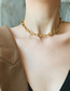 Fashion Gold Titanium Horseshoe Chain Necklace