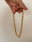 Fashion Gold Titanium Horseshoe Chain Necklace