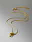Fashion Gold Titanium Cross Bar Necklace