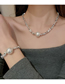 Fashion Broken Silver Necklace Geometric Irregular Fragmented Silver Necklace