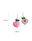 Fashion 13# Ear Hook--half A Peach Alloy Geometric Peach Stud Earrings