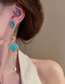 Fashion 3# Winding C Shape Geometric Crystal Bead Wrapped C-shaped Earrings
