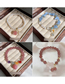 Fashion 9# Gold-bracelet Geometric Onyx Stitching Chain Heart Bracelet
