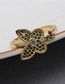 Fashion 8# Bronze Zirconium Butterfly Open Ring