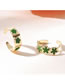 Fashion Gold Alloy Drip Oil Flower Ring Set