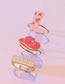 Fashion Color Alloy Drip Boots Hat Letter Ring Set