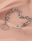 Fashion 15cm Stainless Steel Chain Ot Buckle Bracelet