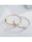 Fashion Rose Gold Stainless Steel Heart Adjustable Bracelet