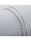 Fashion Silver Stainless Steel Flat Snake Chain Necklace